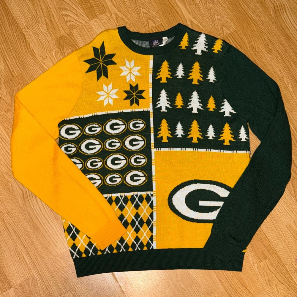 Green Bay Packers Unisex “Ugly” Sweater - Green and Yellow